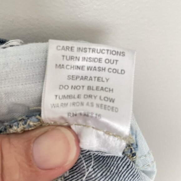 Dang Chicks Glorya Jeans Women’s 29x32 Boot Cut Stars and Stripes Pockets Blue - Picture 14 of 14